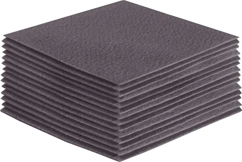 Miniatura 204 de FabricLA Hojas de fieltro acrílico para manualidades, cuadrados de fieltro precortados suaves de 4 x 4 pulgadas (3.9 in x 3.9 in), utiliza hojas