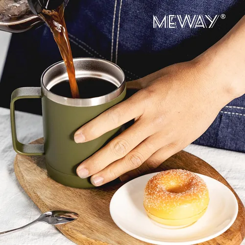 Miniatura 6 de MEWAY - Taza de café con asa, vaso térmico