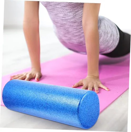 Miniatura 9 de Healifty Rodillo masajeador muscular, columna de yoga, espuma de alta densidad, rodillo de relajación para alivio muscular, masajeador corporal azul