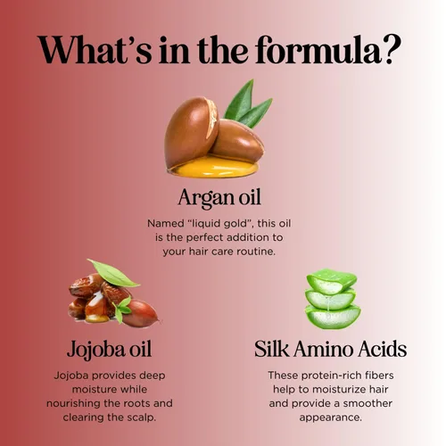 Miniatura 6 de Champú y acondicionador de aceite de argán de Marruecos, sin sulfato, juego de champú y acondicionador para cabello teñido - Champú y acondicionador