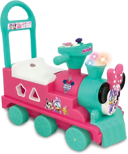 Miniatura 7 de Kiddieland Disney Minnie Mouse Camper - Auto de empuje para niños pequeños con almacenamiento, más de 12 meses, límite de 55 libras