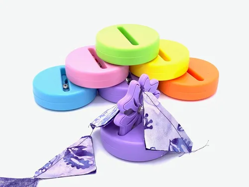 Purple Hobbies - Cortador de roscas con funda magnética para cuchillas giratorias (azul claro, hoja de 1.772 in)