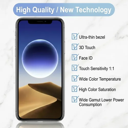 Miniatura 3 de para iPhone 11 Pro Max Reemplazo de Pantalla, Mayorista Completa Full HD 6.5 Pulgadas COF LCD Visualización 3D Touch Digitalizador Ensamblaje