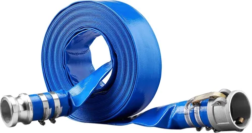 Miniatura 13 de Manguera de Descarga VEVOR, 3" x 105', Manguera de PVC Plana, Manguera de Retrolavado y Drenaje Resistente con Abrazaderas, Resistente a