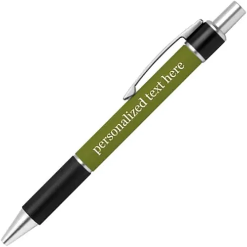 Miniatura 10 de Bolígrafo personalizado – Nombre o mensaje personalizado – Colores o impresiones – Regalo de papelería, suministros para la escuela de negocios