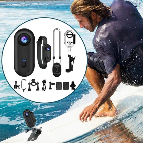 Miniatura 3 de Cámara compacta para el pulgar, cámara deportiva al aire libre, cámara portátil para grabación, herramienta de vlogging de 1080P, kit de video