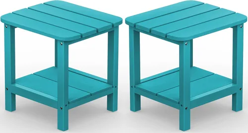 Miniatura 12 de SERWALL Mesa Adirondack de exterior - Mesa auxiliar gris