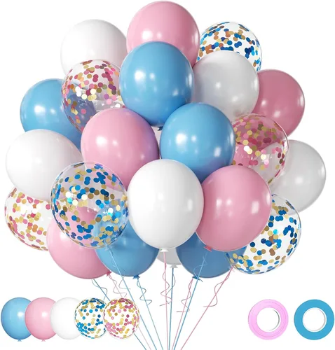 Miniatura 13 de Globos negros y dorados, 50 globos de confeti negro y dorado de 12 pulgadas, decoraciones de fiesta para cumpleaños, graduación, Año Nuevo, boda