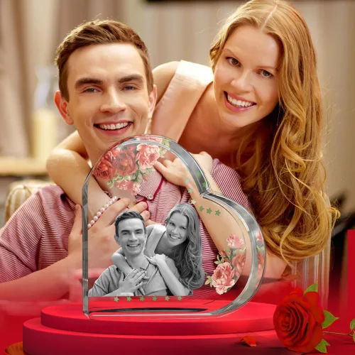 Miniatura 18 de Foto de Cristal 3D, Regalos Personalizados del Día de la Madre para Mujeres Hombres Esposa Marido Mamá Padre, Regalos Personalizados con Grabado