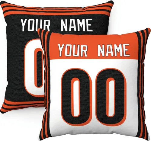 ANTKING 2 paquetes de almohadas personalizadas con cualquier nombre y número para hombres, mujeres y niños Para Cincinnati