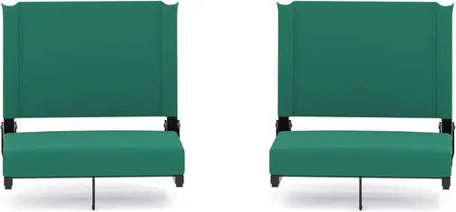 Miniatura 41 de Flash Furniture - asiento cómodo para usar en gradas de Flash - soporta 500 libras Silla de estadio ligera con asa y asiento ultra acolchado