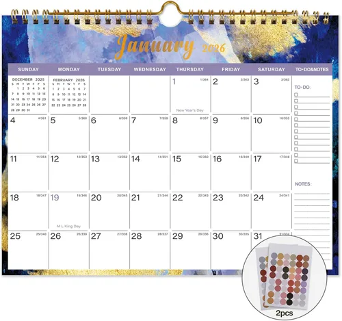 Miniatura 14 de Lbylyhxc Calendario 2027: incluye calendario mensual de pared 2027 de julio de 2026 a diciembre de 2027 a 18, 11 x 8.5 pulgadas. Papel grueso