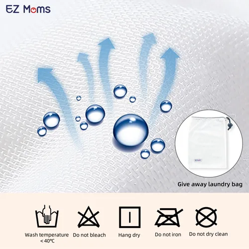 Miniatura 5 de EZ Moms 6 paquetes de ropa interior de entrenamiento para niñas 100% algodón, absorbente, acolchada, para niños pequeños, 5T, a prueba de fugas