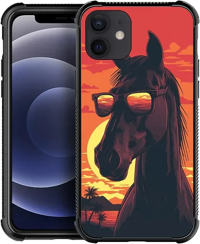 Miniatura 174 de CARLOCA Funda para iPhone XR, diseño de jirafa de cristal, ultra protección, a prueba de golpes, silicona suave TPU antideslizante para iPhone XR