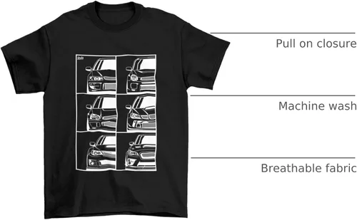 Miniatura 36 de Subie Generation Cars - Camiseta de manga corta para adultos, mecánico japonés de carreras, regalo para amantes de los automóviles, entusiastas