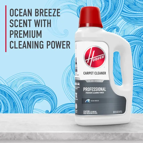 Miniatura 6 de Hoover Prime Professional - Solución limpiadora de alfombras, 50 onzas, aroma Ocean Breeze, potente solución de champú para alfombras, elimina
