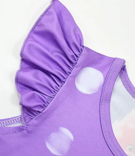 Miniatura 3 de Wekoyaee Vestidos casuales de verano para niñas, trajes lindos de princesa de dibujos animados