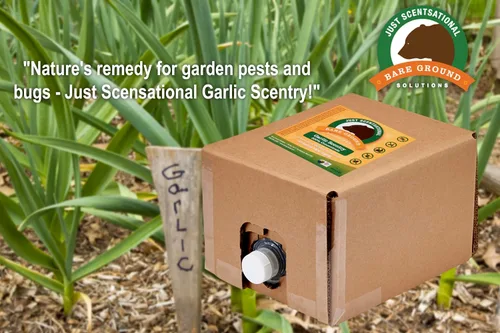 Miniatura 2 de Just Scentsational Bare Ground Solutions GAR-128 Barrera y repelente de ajo líquido natural, 128 onzas (1 galón)
