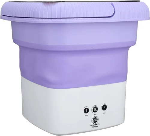 Miniatura 4 de Lavadora portátil Mini lavadora plegable 6.5L Limpieza profunda de ropa interior Calcetines de ropa pequeña para dormitorio de apartamento
