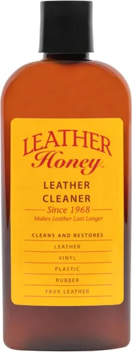 Leather Honey Limpiador de cuero: cuidado del cuero no tóxico fabricado en los Estados Unidos desde 1968. Limpia profundamente cuero, imitación y