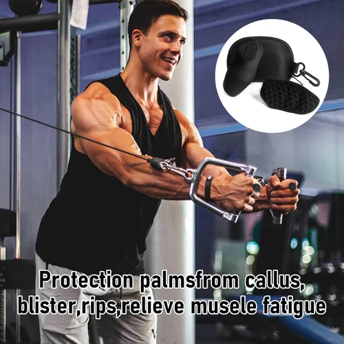 Miniatura 4 de Guantes de entrenamiento para mujeres y hombres, agarre antideslizante para entrenamiento de crossfit y levantamiento de pesas, empuñaduras de mano