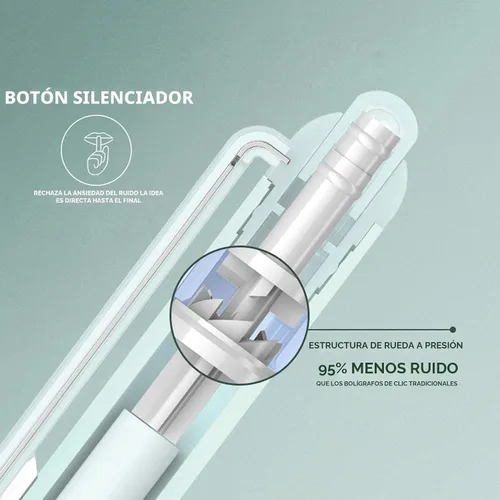 Miniatura 5 de DUNBONG - Bolígrafos retráctiles de punta porosa de 0,5 mm, clip metálico, soporte antideslizante, bolígrafos de gel de tinta negra, Caja de 6