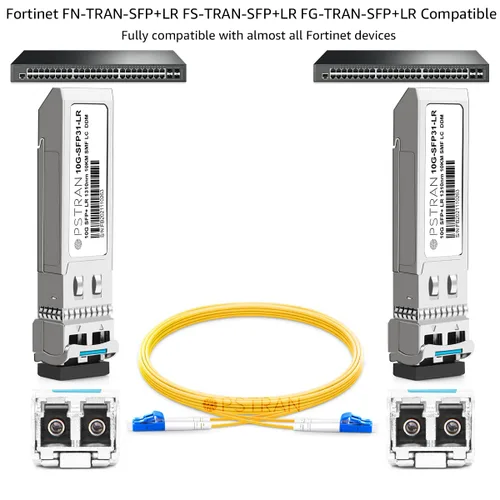 Miniatura 4 de 10GBASE-LR SFP+ Módulo Transceptor Óptico, 1310nm, 6.2 mi, DDM, Duplex LC SMF, 10 unidades, Gris, Sólido