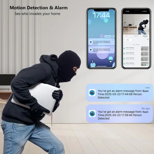 Miniatura 2 de Cargador USB WiFi de cámara inteligente, cargador de cámara, cámara de niñera, detección de movimiento, cámara de seguridad inalámbrica