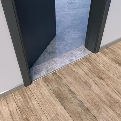 Miniatura 2 de HCZION Tiras de umbral para suelos de aluminio, tiras de transición para suelos irregulares, tiras de suelo moldeadas en T de 36 pulgadas, tira