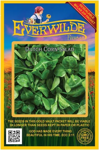 Miniatura 4 de Everwilde Farms - Semillas de hierbas para ensalada de maíz holandés de 1 onza - Gold Vault