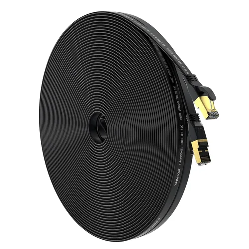 Miniatura 9 de Cable Ethernet Cat 8 de 10 pies, cable de red LAN de internet de alta velocidad para exteriores e interiores de servicio pesado, cable de conexión