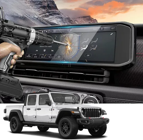 Miniatura 11 de YEE PIN Protector de pantalla para Jeep Wrangler 2024 Wrangler JL 2024, protector de pantalla para Jeep Wrangler 2024, protector de pantalla de 12.3