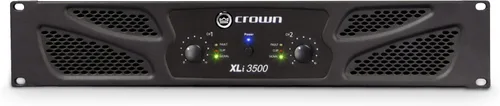 Miniatura 8 de Crown XLi800 Amplificador de potencia de 600 W en puente de dos canales 8Ω. Para DJ profesional, PA, amplificador de escenario. Negro
