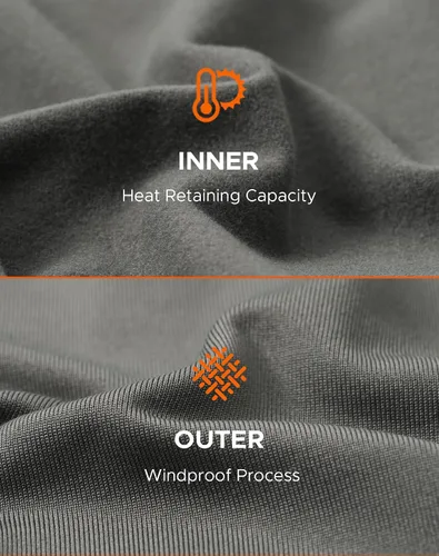 Miniatura 4 de INNERSY Ropa interior térmica para hombre, ligera, capa base, 2 paquetes