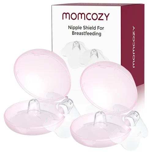 Miniatura 13 de Momcozy Protector de pezón, Protector de pezón floral para madres lactantes con pezones planos o invertidos, hecho sin BPA/BPS (2 pares, 24mm)