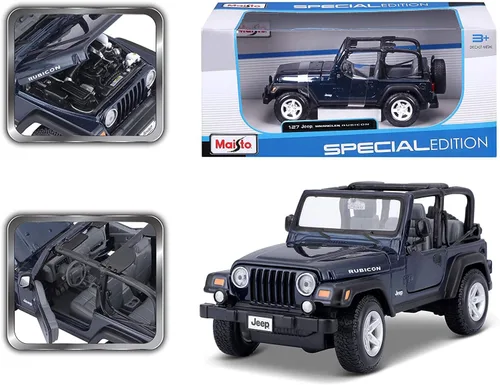 Miniatura 8 de Vehículo Maistom Jeep Wrangler Rubicon forjado, Azul metálico