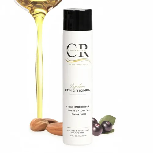 Cristian Rovere - Acondicionador característico - Infundido con colágeno, extracto de acai y aceite de argán orgánico - Sin sulfatos y sin parabenos