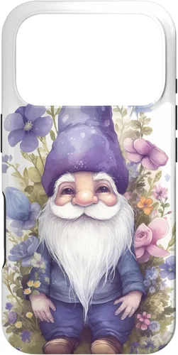 Miniatura 29 de Funda para iPhone 12/12 Pro Cute Purple Aesthetic Anemones Flower Pattern Lavender Gnomo