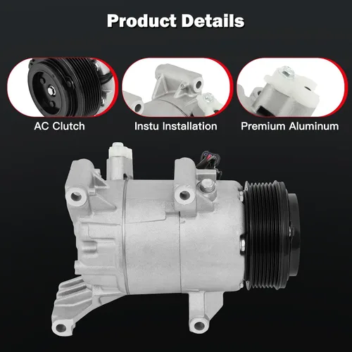 Miniatura 3 de cciyu Compresor de aire acondicionado para Honda Civic 2016-2021 para Honda CR-V 2017-2022 1.5L reemplaza al compresor de CA para automóvil