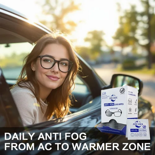 Miniatura 2 de ARCHXX Toallitas antiempañamiento para gafas, 120 unidades, toallitas de limpieza prehumedecidas, limpiador de lentes para gafas, gafas de sol