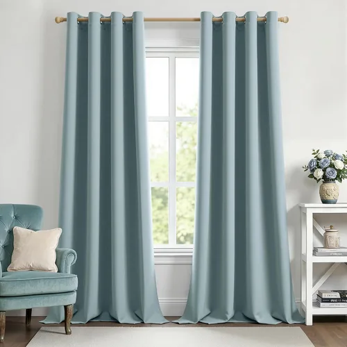 Miniatura 90 de MIULEE Cortinas opacas para dormitorio o sala de estar, juego de 2 paneles de cortina para ventana con aislamiento térmico y bloqueo de luz