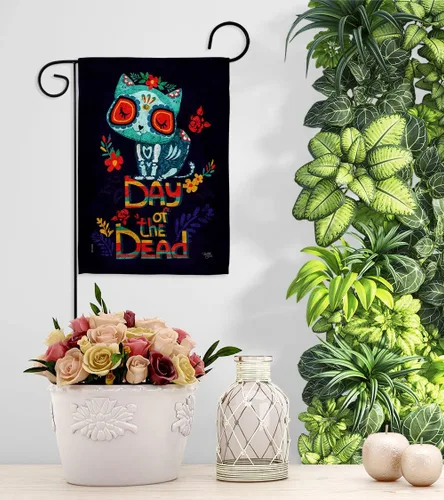 Miniatura 9 de Dia De Los Muertos Decoraciones Otoño Día de Muertos Decoración Habitación Hogar Mexico Mexicanos Ourdoor Interior Halloween Bandera Tapiz Césped