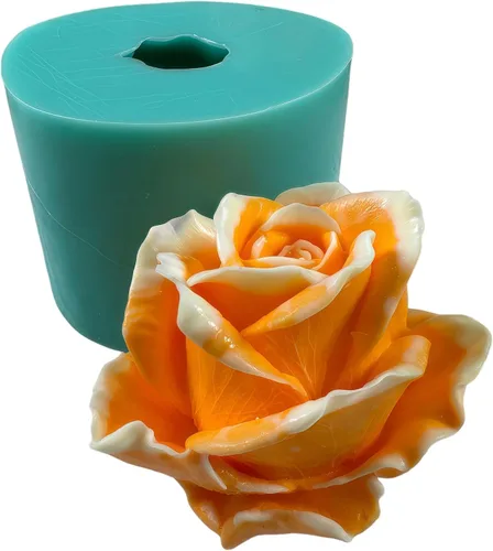 Miniatura 11 de Molde de silicona de flor de rosa 3D, moldes de flores epoxi, decoración de manualidades, molde de cera de vela, molde de silicona para pastel