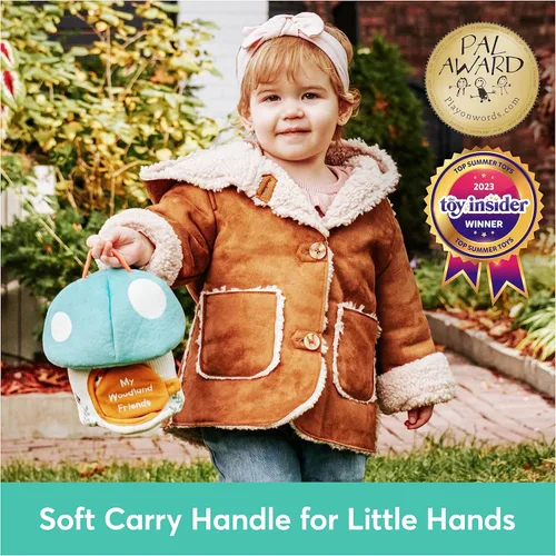 Miniatura 7 de Baby GUND Play Soft My Woodland Friends - Juego de Peluche de 5 Piezas con Sonajero, Chirriador y Juguetes de Peluche Arrugados, Juguete Sensorial