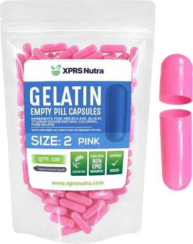 Miniatura 18 de XPRS Nutra Cápsulas vacías de tamaño 2 – 100 cápsulas vacías de gelatina – Pastillas de relleno de cápsulas de bricolaje – Cápsulas de gel de Multi