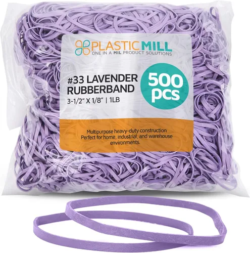 Miniatura 15 de PlasticMill Bandas de goma verde oscuro tamaño 33 (3 1/2" x 1/8") - #33 Bandas de goma de colores suministros de oficina - Bandas fuertes