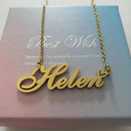 Miniatura 5 de Collar con nombre personalizado con dije personalizado con nombre de corazón para mujer, el mejor regalo para niña, cumpleaños, día de la madre