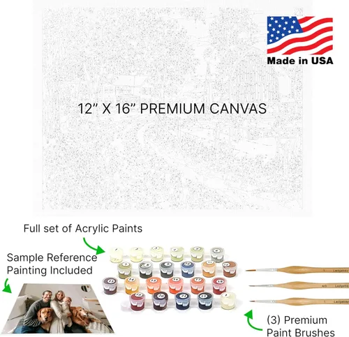 Miniatura 2 de Ledgebay Kit de Pintura por Números Personalizado para Adultos, Color por Números para Adultos, Kits de Pintura por Números para Adultos, Kit de Sin