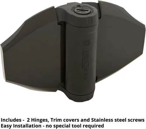 Miniatura 3 de D&D Technologies TCHD2S3BTS TruClose - Bisagras de puerta resistentes, para puertas de madera o vinilo de cierre automático de hasta 154 libras, sin