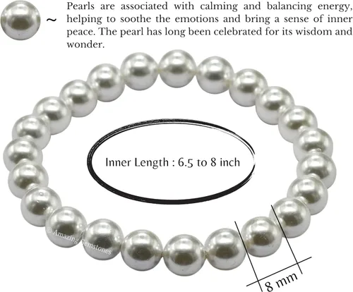 Miniatura 801 de Amazing Gemstone Pulsera de cristal para mujeres y hombres, pulsera de cristal curativo de protección, pulsera elástica con cuentas de piedras